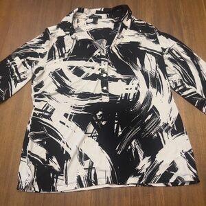 Alfani Abstract Print Blouse – Bold & Modern Elegance